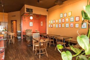 An inside photo of the cafe at Nectar Cafe in Portland
