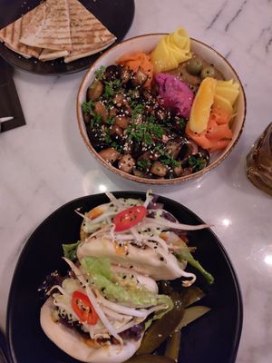 Bao buns and sticky aubergine at FALLA in Arnhem