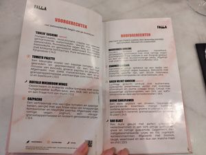 Starters and main at FALLA in Arnhem