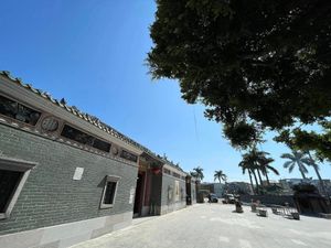 Outside the eatery (Photo by Baron Yeung) at Tin Hau Temple - 大樹下天后古廟齋菜食堂 in New Territories