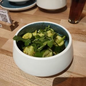 Cucumber salad at NaiNai Bao in Cologne