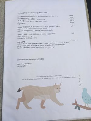 Menu 2 at Ledro Nature Art Cafe & Shop in Ledro