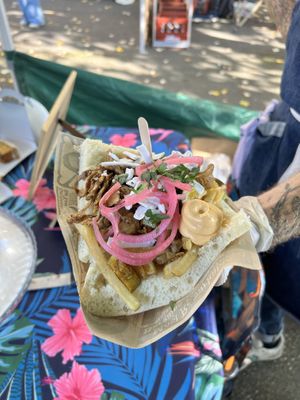 Vegan kebab  at Dam aux fourneaux - Pop Up in Bordeaux