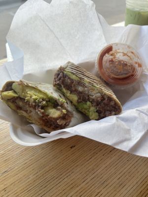 Breakfast burrito  at Collective Coffee in Wichita Falls