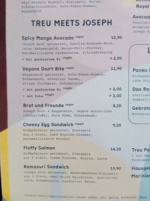 Bread dishes at Treu am Platzl in Vienna