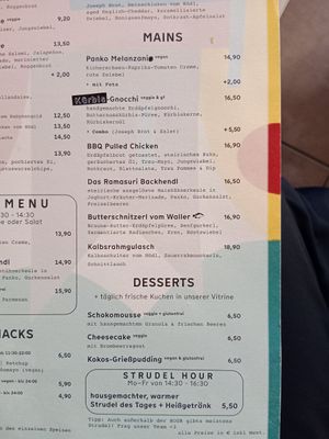 Lunch and vegan dessert! at Treu am Platzl in Vienna