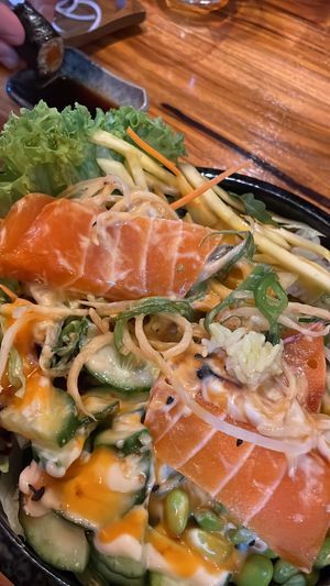 Bowl saumon #Veganuary at Tokymon Chay in Frankfurt