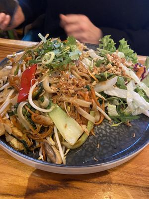 Fried rice noodles   at Tokymon Chay in Frankfurt