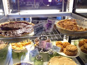 dessert case at Whyld Ass in Flagstaff