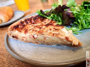 Lorraine Quiche at Land & Monkeys in Bordeaux