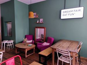 Eat-in space at Land & Monkeys in Bordeaux