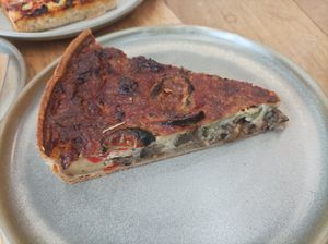 Tarte légumes at Land & Monkeys in Bordeaux