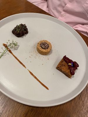 trio de sobremesas  at Tau Cozinha in Sao Paulo
