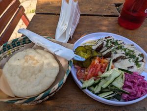 Falafel plate at Sumsum San Pancho in San Francisco