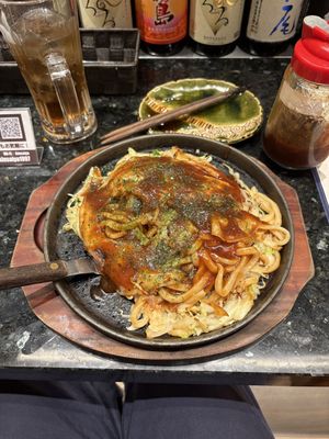 Vegan okonomiyaki   at Kinsaiya - きんさい屋 in Tokyo