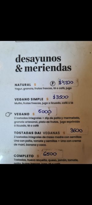 menu at Dai Sladky - Pastelería y Casa de Té in Santa Fe