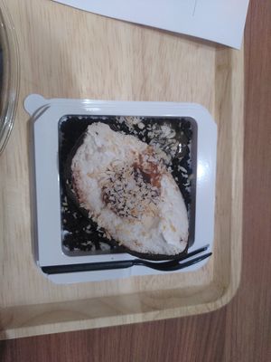 Samoa Coconut Mousse. Its fantastic you need to try. at ONE bOwl Vegan by CANES in Bangkok