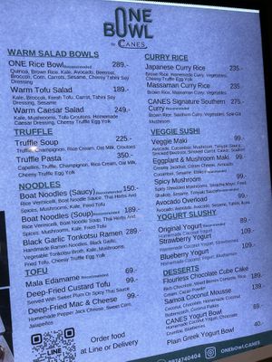   at ONE bOwl Vegan by CANES in Bangkok