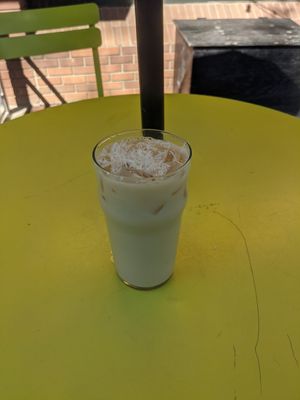 Iced soy London fog at Remedy Cafe - Jasper Ave in Edmonton