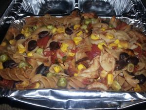 Southwestern Whole Wheat Pasta at Da Bahamian Vegan in Nassau