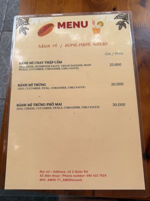   at Bánh Mỳ Chay - Vegetarian Bread in Hanoi