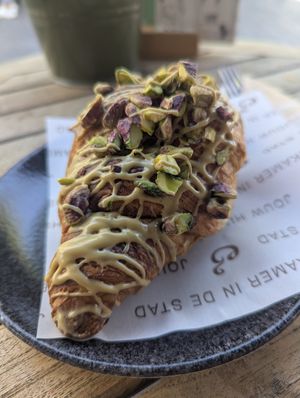 pistachio croissant at Anne&Max in Nijmegen