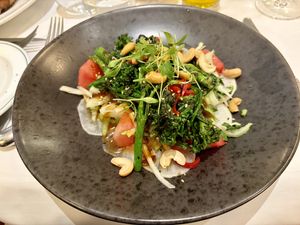 The tossed Asian salad    at The Ivy in York