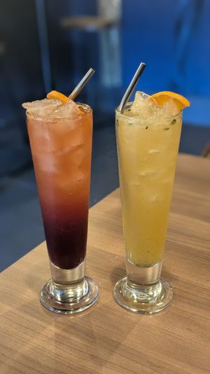 Cocktails - Bit too sweet but overall tasty. Mixed it with water halfway and it was great then at Horus Vegan in Recoleta