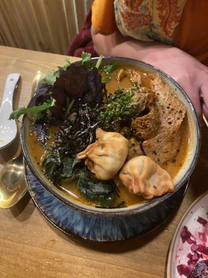 Seitan ramen, not upstanding   at Horus Vegan in Recoleta