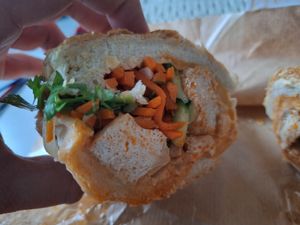 Tofu Banh Mi at BAMI House - Vietnamese Sandwich Shop in Dusseldorf
