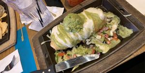 Vegan Chicken Chimichanga 😋 at Nacho Daddy - Downtown in Las Vegas