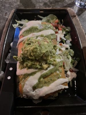 Vegan chicken chimichanga   at Nacho Daddy - Downtown in Las Vegas