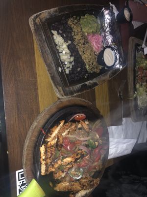 ‘Chicken’ fajitas   at Nacho Daddy - Downtown in Las Vegas
