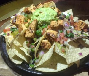 Loaded Nachos w/Vegan Chick'n  at Nacho Daddy - Downtown in Las Vegas