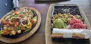Chick’n fajitas  at Nacho Daddy - Downtown in Las Vegas