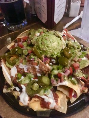 Vegan loaded nachos at Nacho Daddy - Downtown in Las Vegas