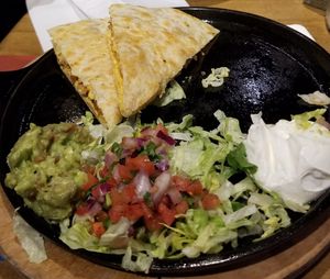 Vegan Chick'n Quesadilla - delicious at Nacho Daddy - Downtown in Las Vegas