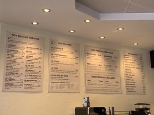 Menu  at Green Bagel Café in Aix-les-bains