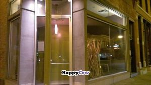 view from street corner at Green Zebra in Chicago