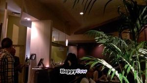 looking at the main desk from the entrance at Green Zebra in Chicago