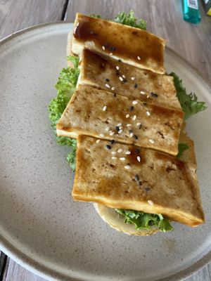 Teriyaki tofu  at Cafe KOB Seaside in Koh Samui