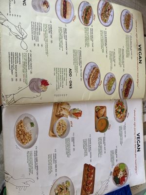 Vegan menu   at Cafe KOB Seaside in Koh Samui