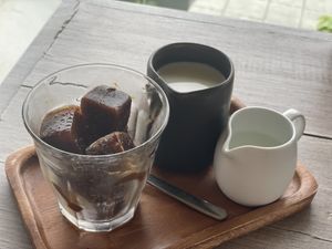 Cube coffee is so nice  at Cafe KOB Seaside in Koh Samui