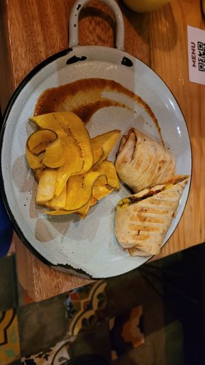 Wrap vegano at Lulo Bar in Santa Marta