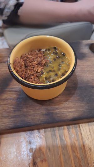 Panna Cotta mit Maracuja at Lulo Bar in Santa Marta