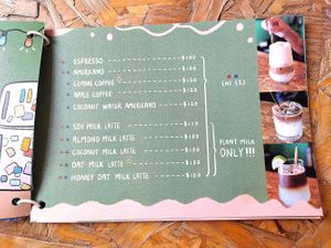 Menu at LUMI - 咖啡店 in Hengchun