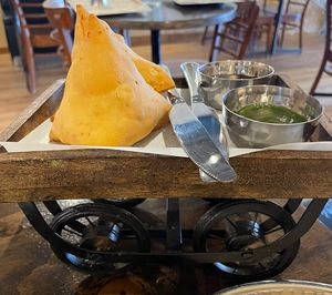 Samosa   at Good Old Mukka in Carnegie