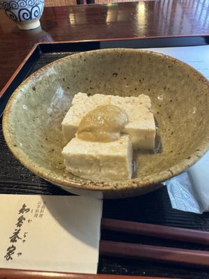 First tofu course  at Shika-Jaya in Hakone