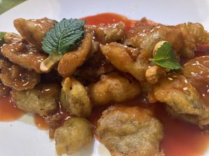 Sweet and sour mushroom  at Yi Pin Qing Lian in Yancheng