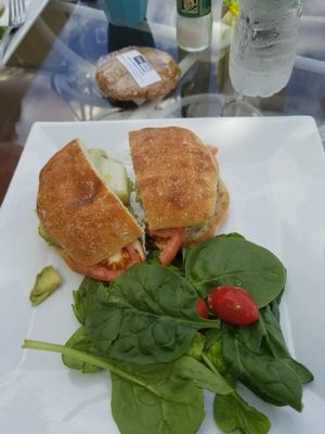 black bean burger at Aji Limon in Cape Coral